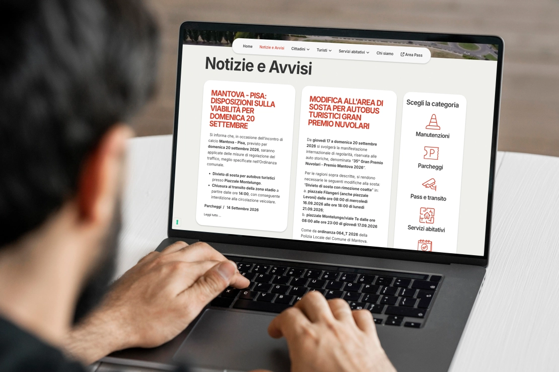 anteprima sito Aster da laptop