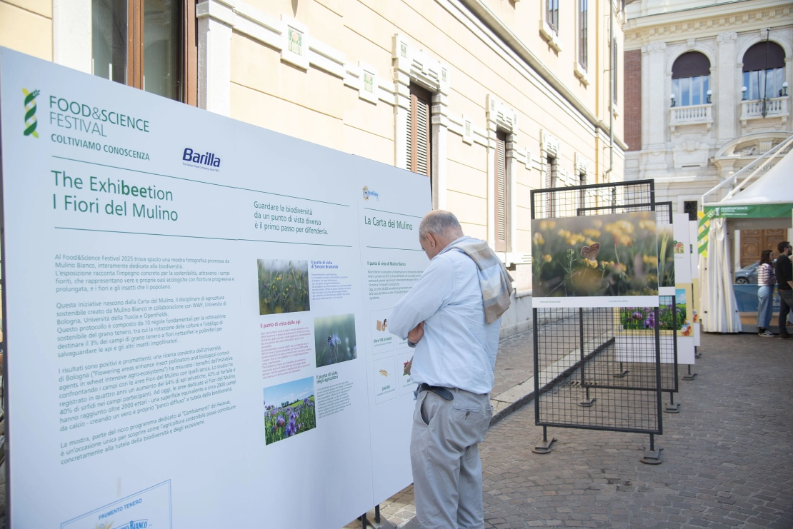 allestimento per la mostra fotografica Barilla