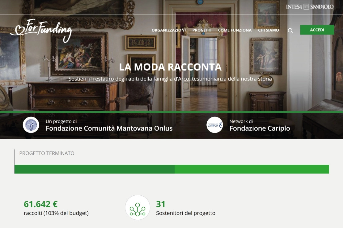 risultati campagna crowdfunding La Moda Racconta