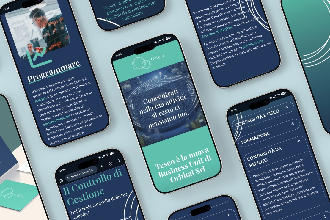 anteprima sito Teseo da smartphone